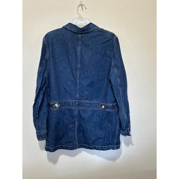 VINTAGE Women’s St Johns Bay Denim Jean Barn Chore Jacket Coat, size 16W XL - Picture 5 of 5